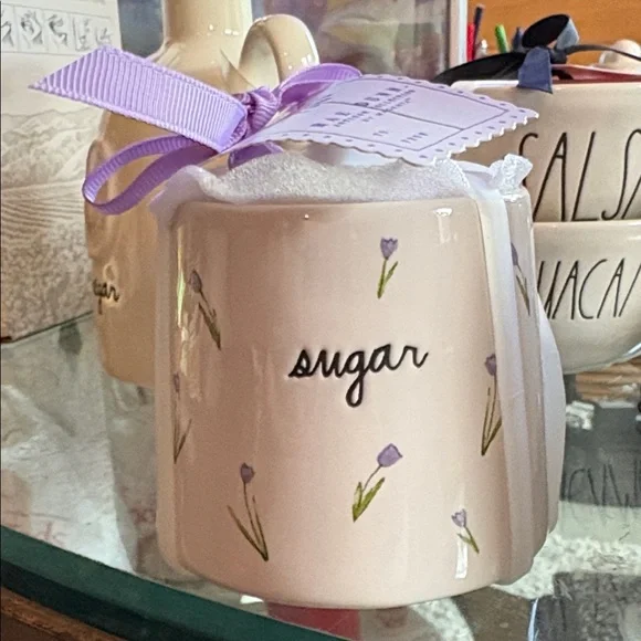 Rae Dunn Ceramic Sugar Bowl with Lid Artisan Collection - Picture 1 of 6